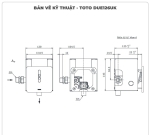 Van xả cảm ứng tiểu nam TOTO DUE126UKA (Dùng pin)