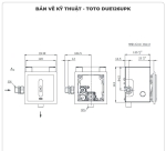 Van xả cảm ứng tiểu nam TOTO DUE126UPKA (Dùng pin)