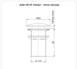 Bộ xả nhấn cho lavabo TOTO T6JV2N