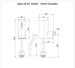 Van xả cảm ứng tiểu nam TOTO TS446DC (Dùng pin)