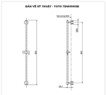 Thanh trượt sen tắm TOTO TBW01015B