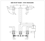 Vòi xả bồn tắm TOTO TBG04201BA 3 lỗ